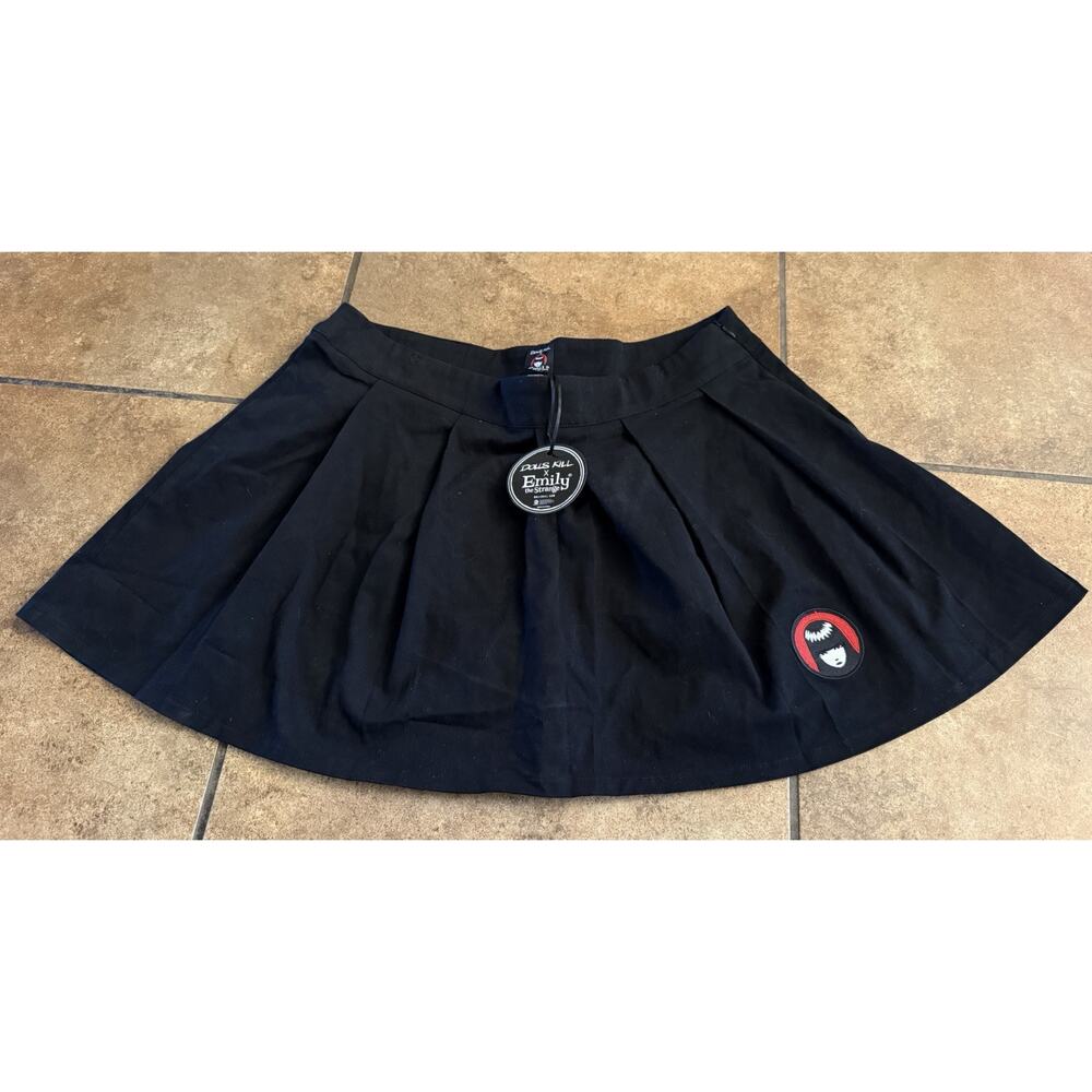 Vintage Emily the Strange Dolls Kill NWT Black Skirt Size 1X